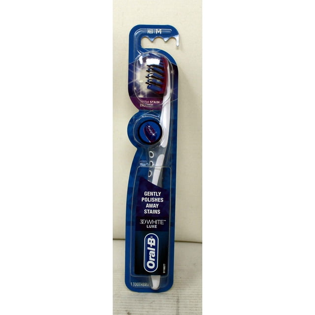 OralB ProFlex Stain Eraser Manual Toothbrush, MediumSize, Removes 90 Surface Stains, Gentle