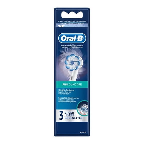 Oral B Pro Gum Care Electric Toothbrush Replacement Brush Head Refills, 3 Ea, 2 Pack