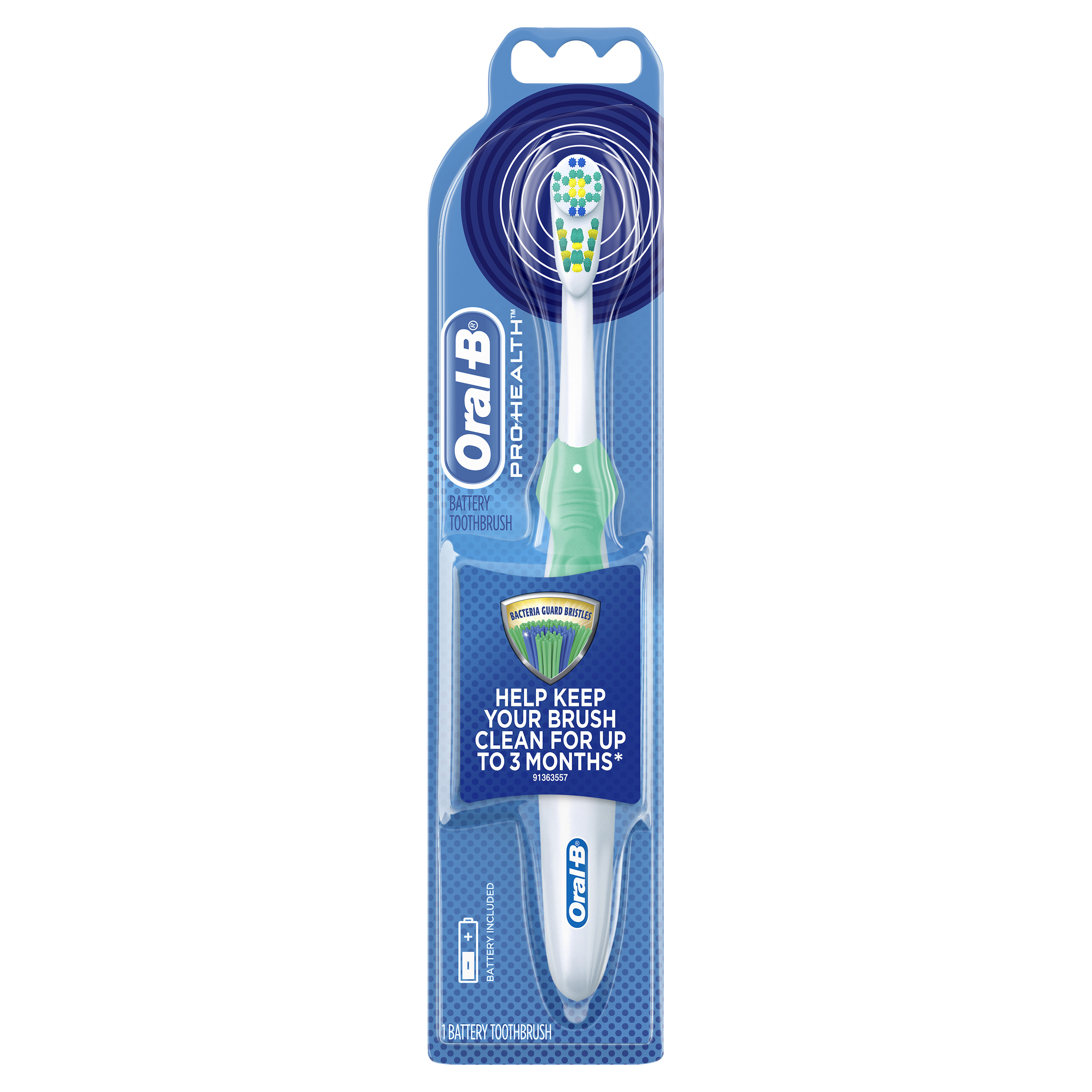 Oral-B Pro-Health Battery Power Toothbrush 1 Count, Colors May Vary - image 1 of 8