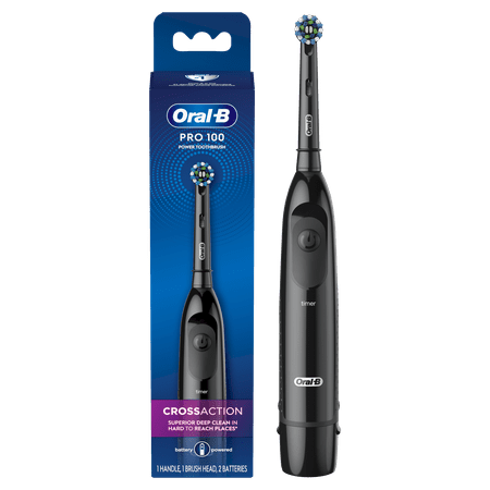 Oral-B Pro-Health Clinical Battery Electric Toothbrush, Black, Compact Head, Adults & Children 3+