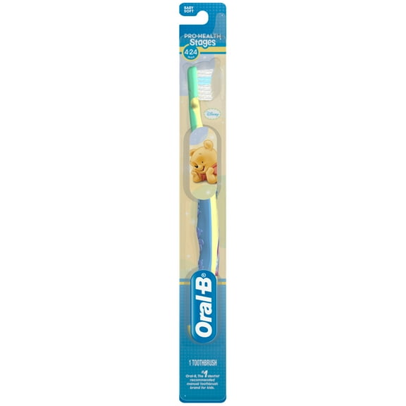 Oral-B Pro-Health Kids Stages Winnie the Pooh Baby Toothbrush, Soft - (Pack of 6)