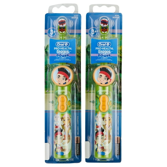Oral-B Pro Health Stages Power Kids ToothBrush Jake & The Neverland Pirates 2 Ct