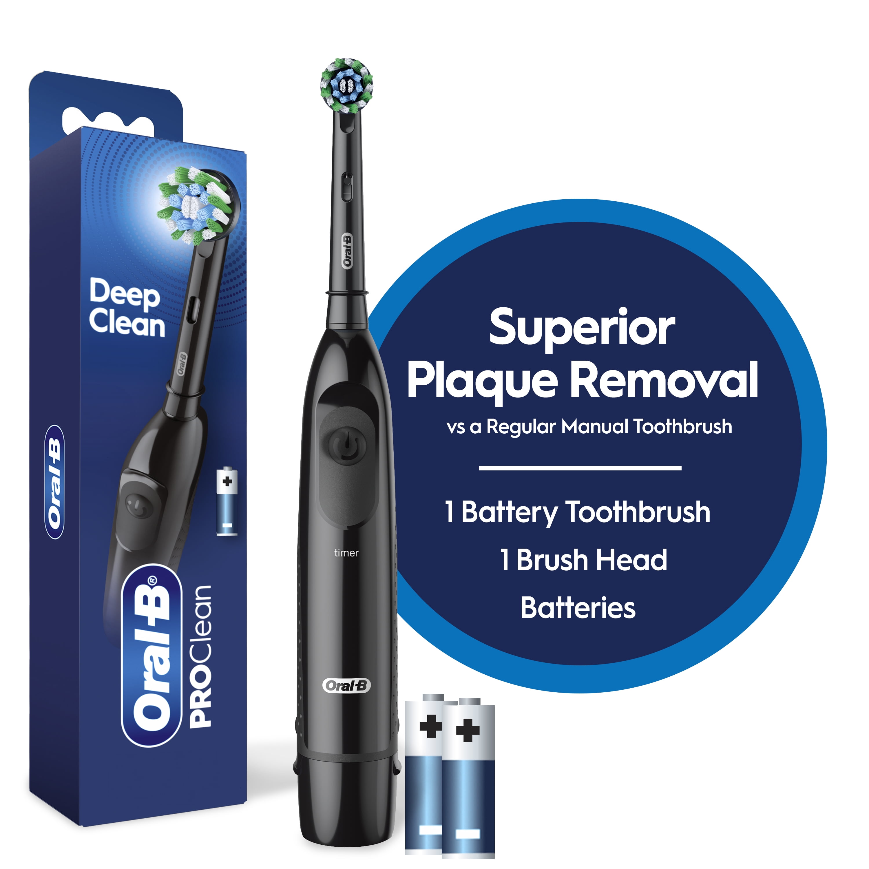 Oral-B ProClean CrossAction, Battery Powered Electric Toothbrush