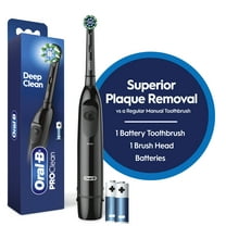 Oral-B ProClean CrossAction, Battery Powered Electric Toothbrush, Black for Adults and Children 3 