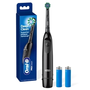 Oral-B Toothbrush, ProClean CrossAction, Battery Powered Electric Toothbrush, Black for Adults and Children 3+