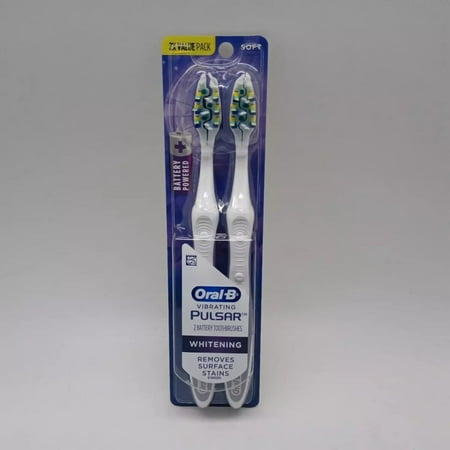 Oral-B Pulsar Expert Clean Battery Powered Toothbrush, Medium, 2 Count