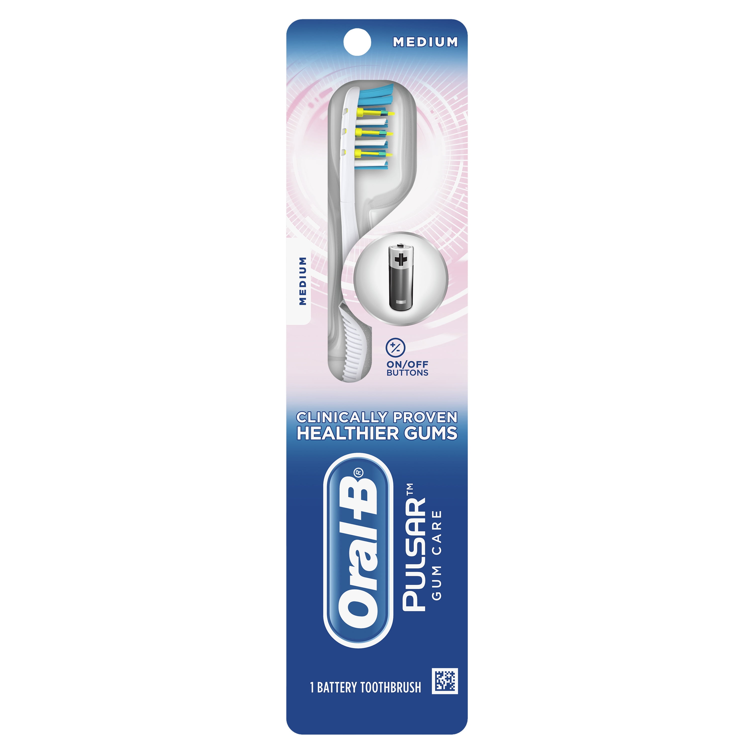 OralB Pulsar Gum Care Battery Electric Toothbrush, Medium