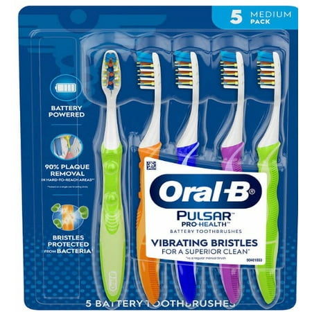 Oral-B Pulsar Pro-Health Battery Powered Toothbrush, 5-pack