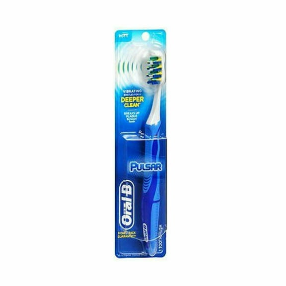 Oral-B Pulsar Vibrating Bristles Soft Toothbrush Deeper Cleaner 1 ct, 6 Pack