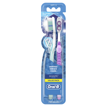 Oral-B Pulsar Whitening Battery Electric Toothbrush, Soft, 2 Ct - image 1 of 9