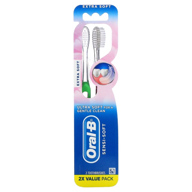 OralB, SensiSoft, ExtraSoft, 2 Toothbrushes