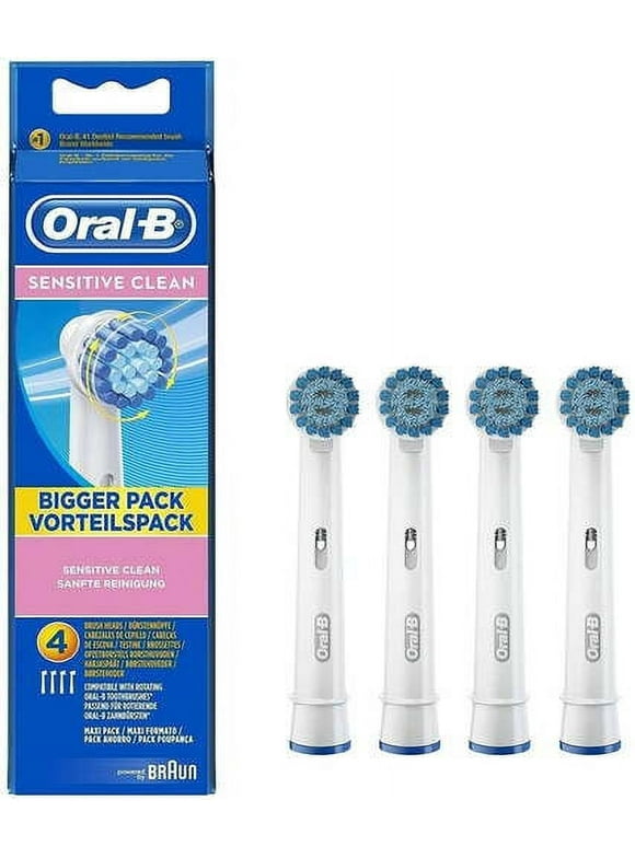 Oral-B Sensitive Clean Electric Toothbrush Replacement Brush Heads Refill 4 Count