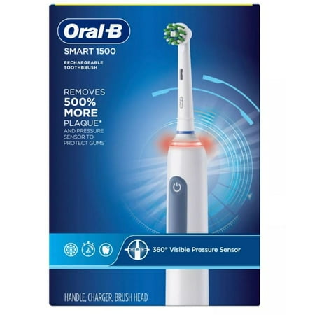 Oral-B Smart 1500 Electric Toothbrush with Visible Pressure Sensor - Blue