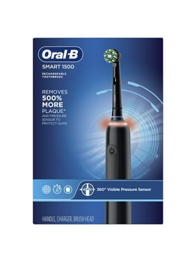 Oral-B Smart 1500 Rechargeable Electric Toothbrush, Black