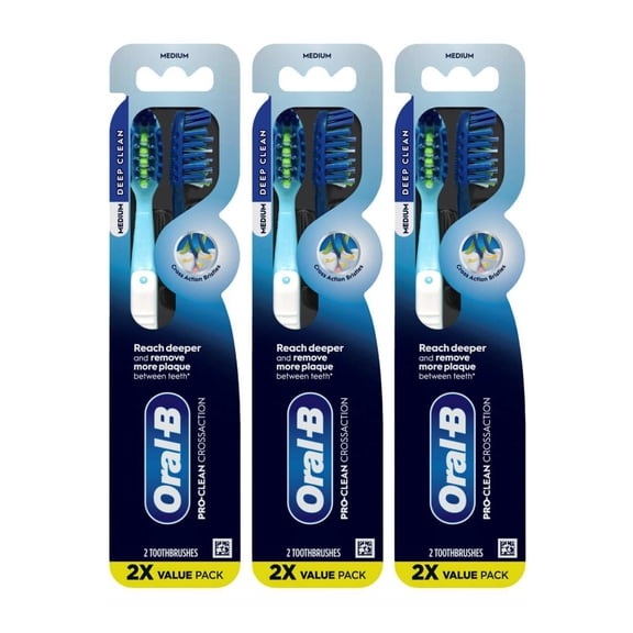 Oral-B Toothbrush All-In-One Medium Value Twin Pack (Pack of 3)
