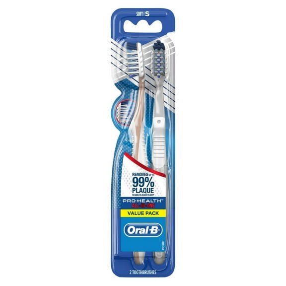 Oral-B Toothbrush All-In-One Soft Value Twin Pack (Pack of 3)