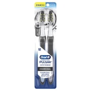 Oral-B Toothbrush, Vibrating Pulsar Battery Toothbrush Pack, Soft Charcoal Bristles, 2 Count, Adults & Children 3+
