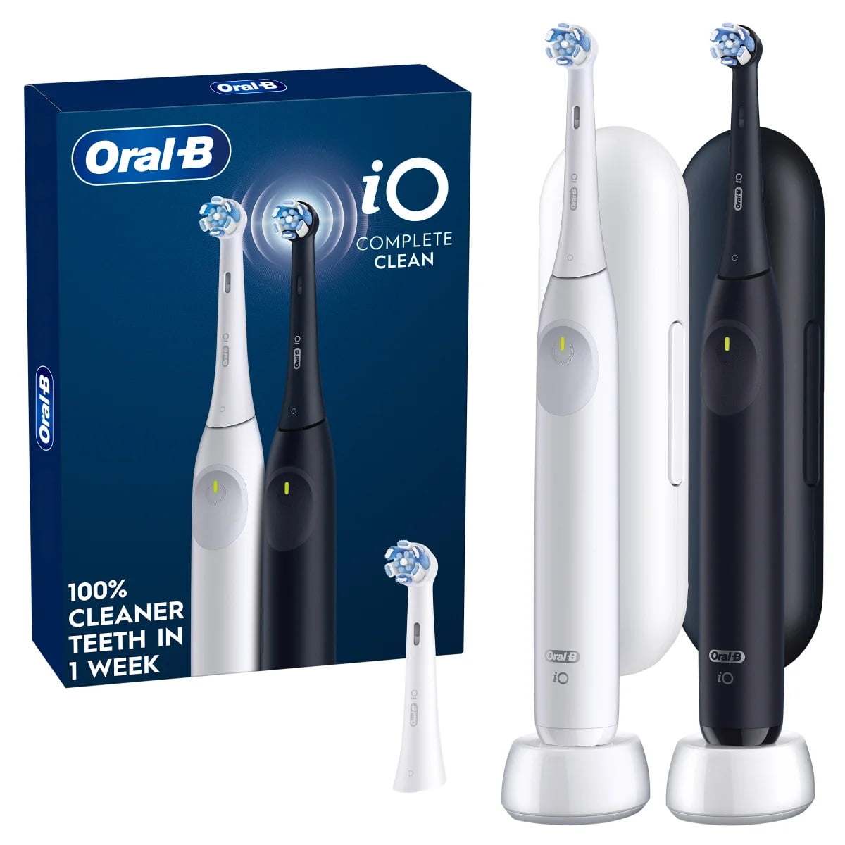 Oral-B iO Complete Clean Rechargeable Toothbrush, 2 Pack