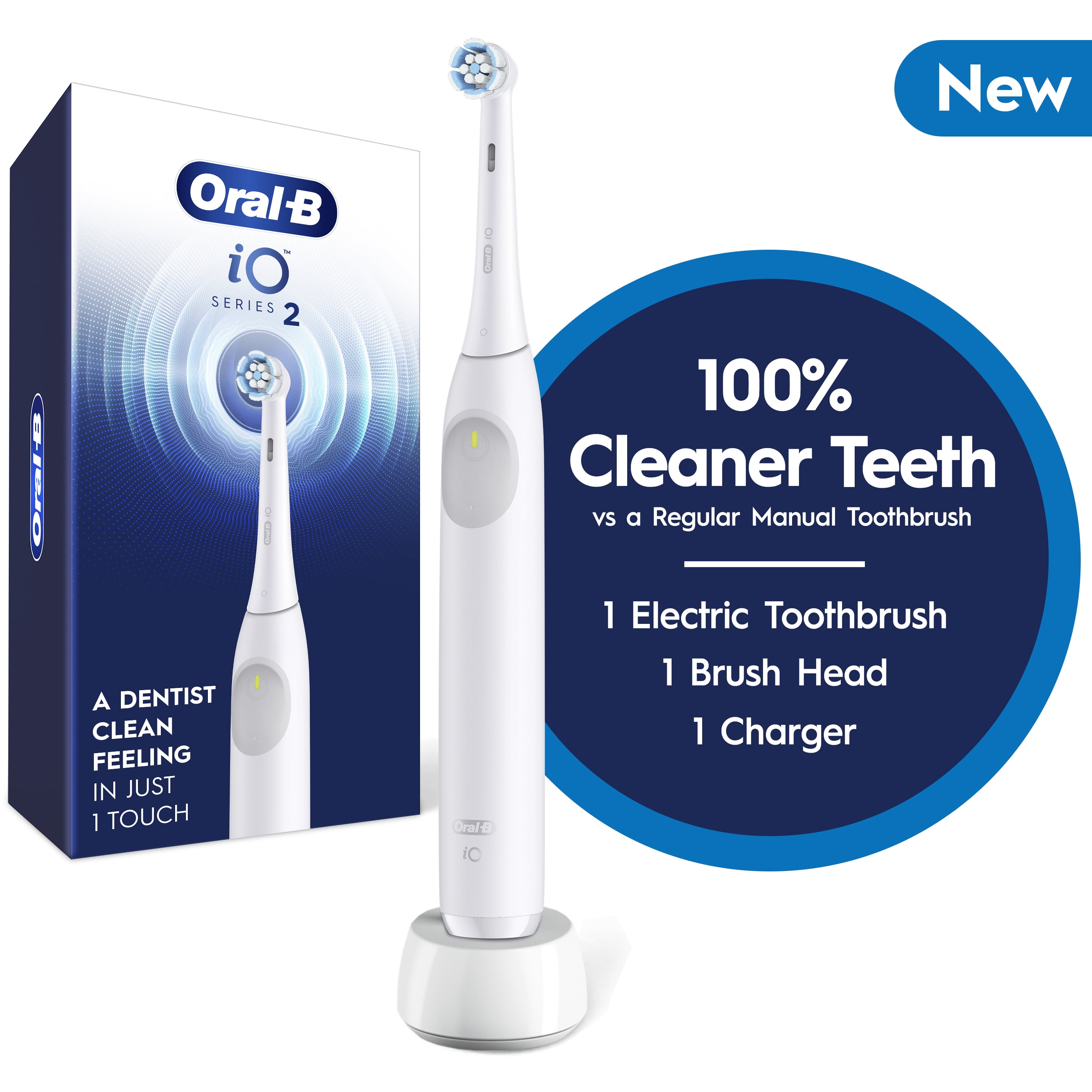 Free Shipping! Oral-B iO Series 2 Rechargeable Electric Toothbrush, White with 1 Gentle Brush Head - Pressure Sensor 3 Modes 2 Min Timer - Walmart.com Free Shipping! Oral-B iO Series 2 Rechargeable Electric Toothbrush, White with 1 Gentle Brush Head - Pressure Sensor 3 Modes 2 Min Timer - Walmart.com