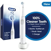 Oral-B iO Series 2 Rechargeable Electric Toothbrush, White with 1 Gentle Brush Head - Pressure Sensor  3 Modes  2 Min Timer