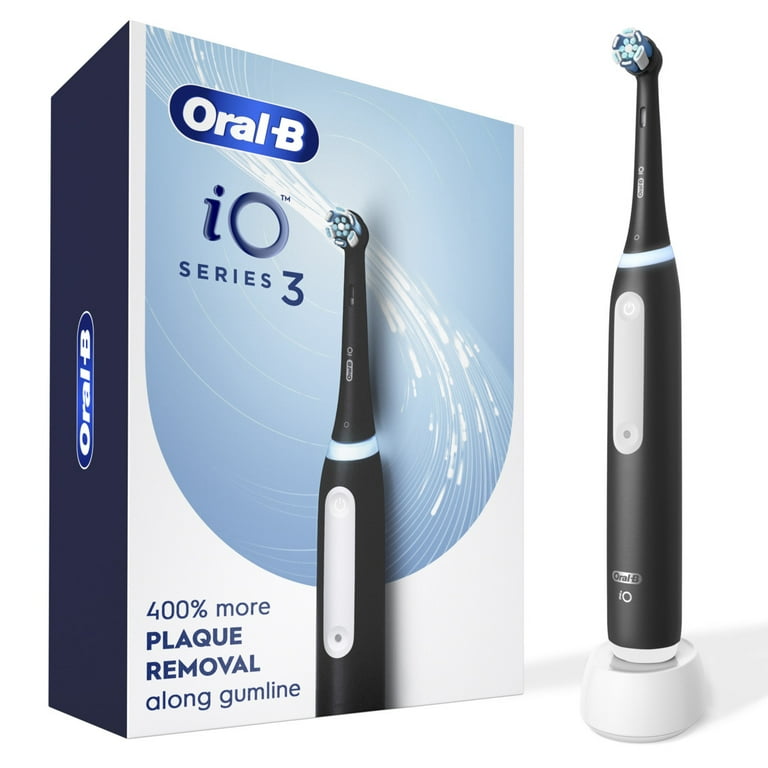 Oral-B iO3 Limited Electric Toothbrush, (2) Heads, Black