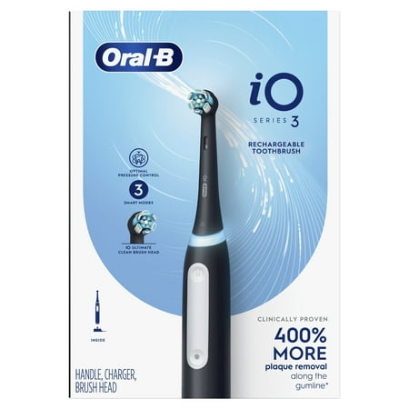 Oral-B - iO Series 3 Electric Toothbrush with (1) Brush Head - Black
