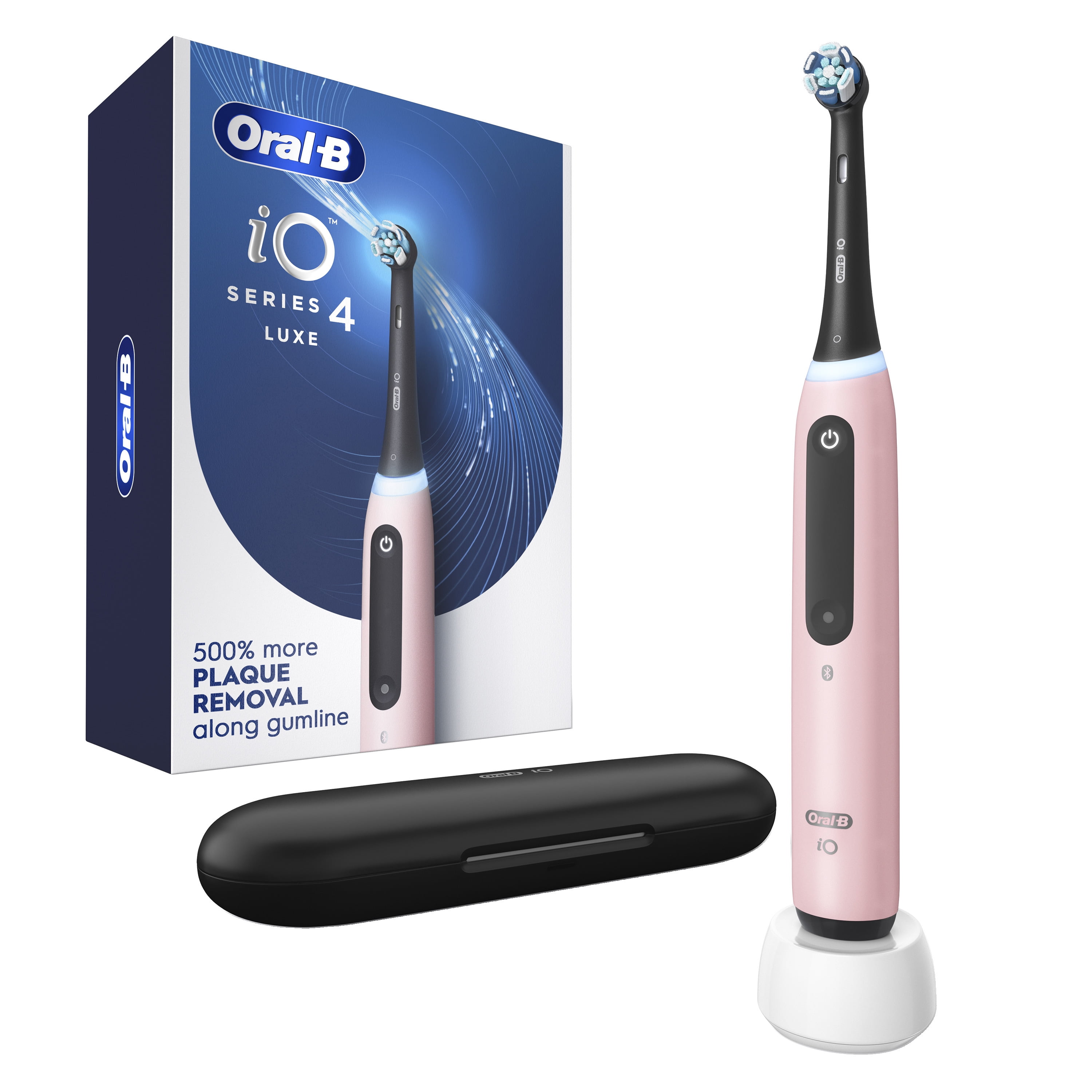 Oral-B iO Series 4 Electric Toothbrush with (1) Brush Head, Rechargeable, Pink Oral-B iO Series 4 Electric Toothbrush with (1) Brush Head, Rechargeable, Pink