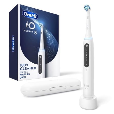 Oral-B Toothbrush, iO Series 5 Electric Toothbrush with (1) Brush Head, Rechargeable, White