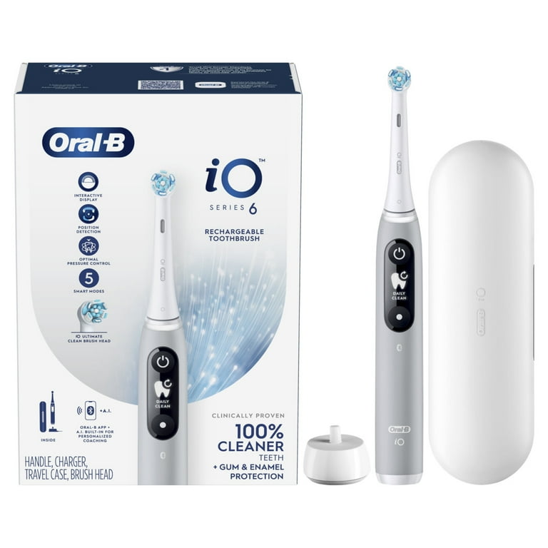 電動歯ブラシ Oral-B iO Series 6 Grey Opal Oral-B iO Series 6 Electric Toothbrush, Gray Opal, with AI