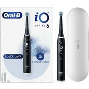 Oral-B iO Series 6 Electric Toothbrush with Toothbrush Head, Black Lava, 1 Count, for Adults & Children 3+