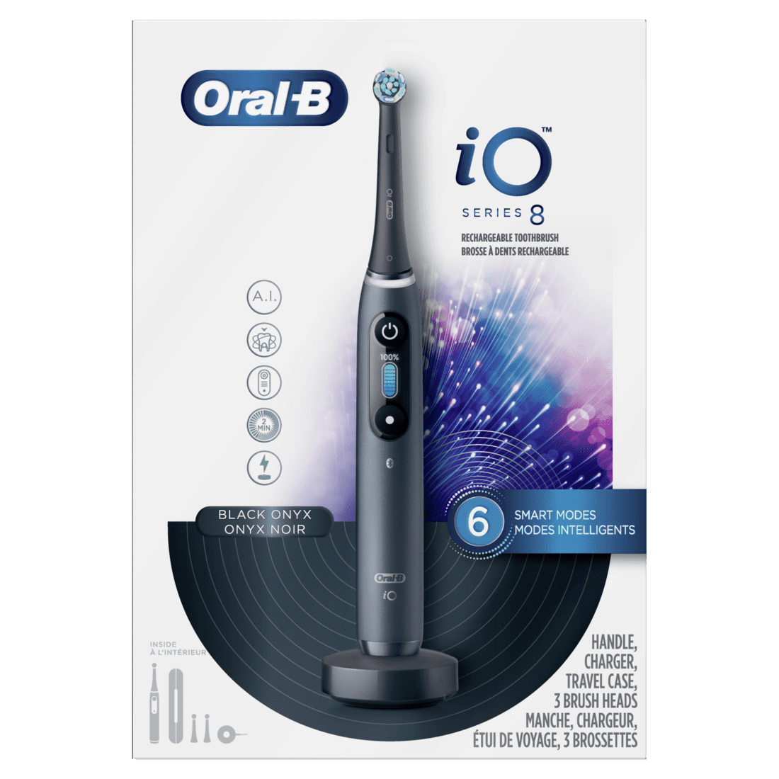 お歳暮ならオンライン Toothbrush, Electric 8 Series iO Oral-B 3 AI Heads, ボディ・フェイスケア