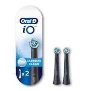 Oral‑B Toothbrush Heads, iO Ultimate Clean Electric Toothbrush Replacement Heads, Black, 2 Count