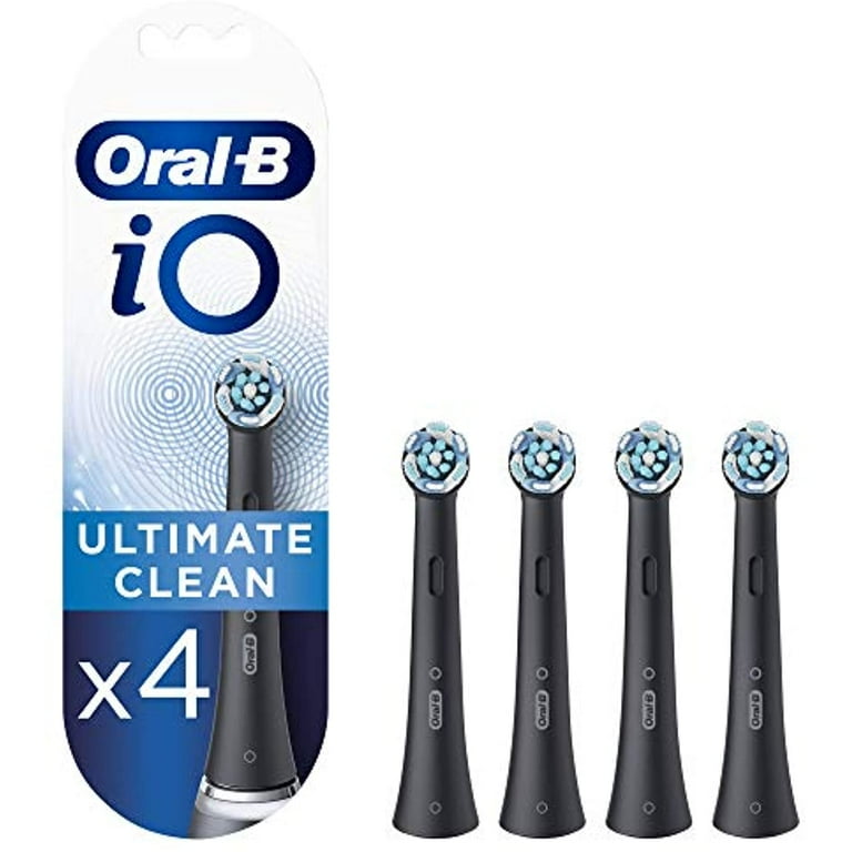 Oral-B iO Electric Toothbrush Heads Black 4 Pack for Ultimate