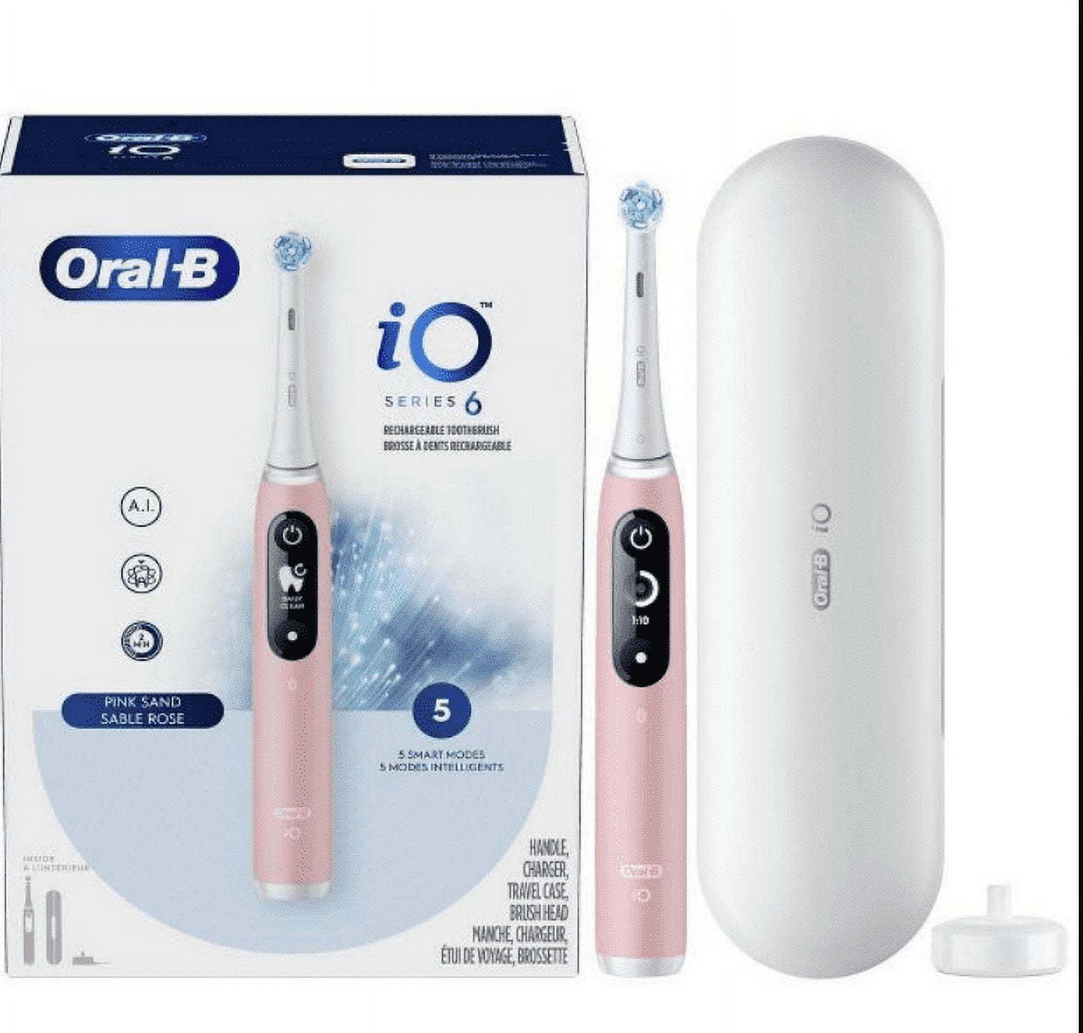 Oral-B iO6 Power Toothbrush - 1ct Color Pink 