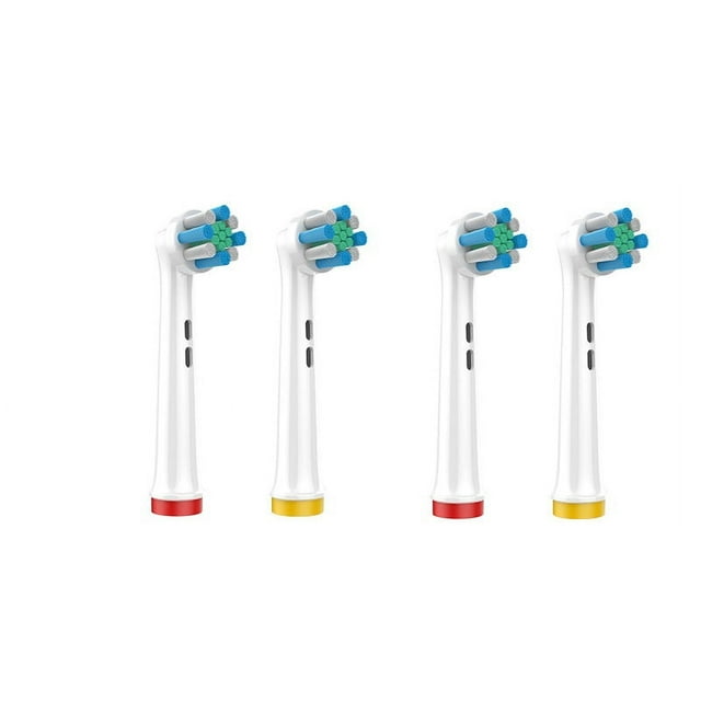 Oral Basics Replacement Brush Heads for OralB Braun Electric Toothbrush, Deep Clean, EB28X (4