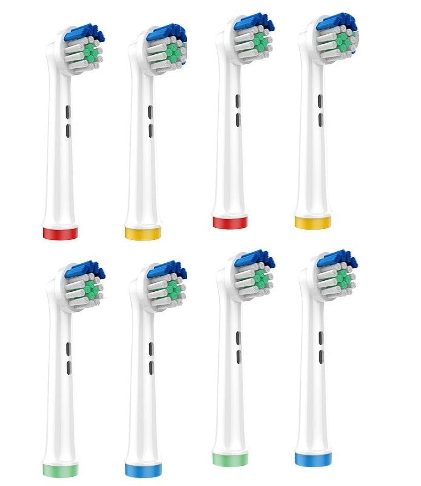 Oral Basics Replacement Brush Heads for Oral-B Braun Electric Toothbrush, Wide-Angle Clean, EB22-X (8 Pack)
