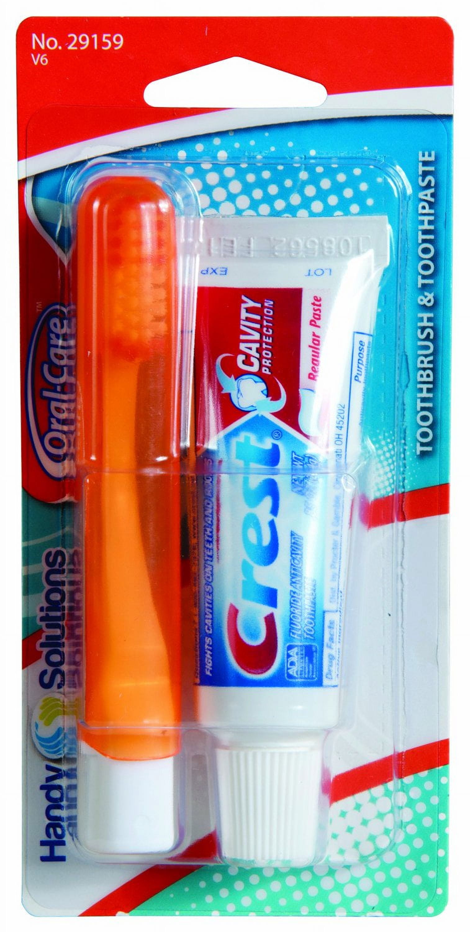 Oral Care 2Piece Travel MGF3 Size Set w/ Toothpaste & Folding