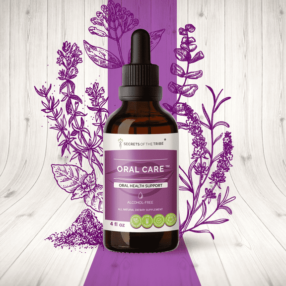 Secrets Of The Tribe Oral Care Blend Tincture Dietary Supplement, Natural Extract, Made from Cinnamon, Cloves, Lavender, Eucalyptus, Peppermint, Thyme 4 oz