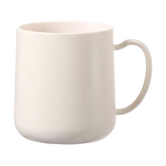 Oral Care Brush Cup Gray Polymer Mouthwash Cup for Bathroom or Dormitory Use 3.62 inches Diameter x 3.35 inches Height