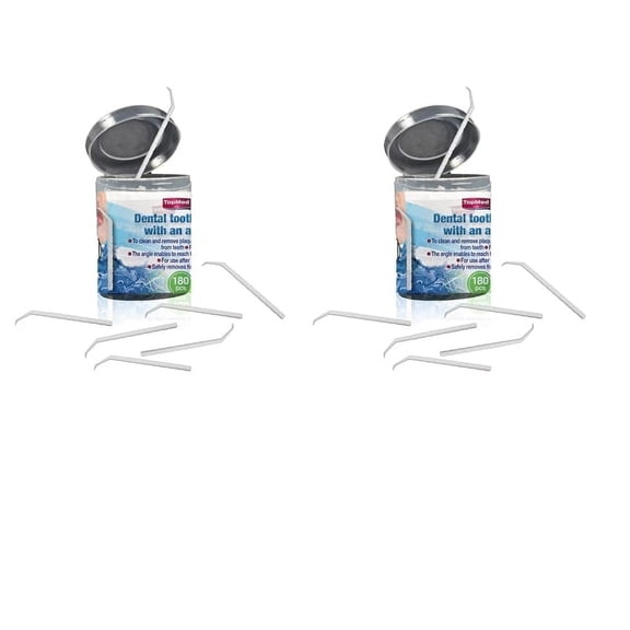Oral Care Dental Teeth Pick with Angle Plastic Teeth Floss Toothpick with Angle
