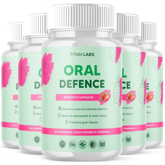 Oral Defence Advanced Dental Probiotic Formula for Healthy Teeth and Gums All Natural OralDefence 300 Capsules