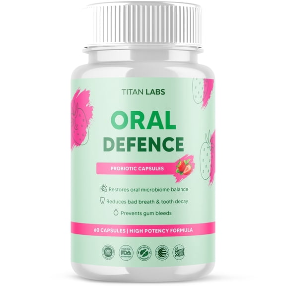 Oral Defence Advanced Dental Probiotic Formula for Healthy Teeth and Gums All Natural OralDefence 60 Capsules