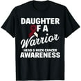 thumbnail image 1 of Oral Head & Neck Cancer Awareness Daughter Of A Warrior T-Shirt, 1 of 4