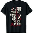 thumbnail image 1 of Oral Head Neck Cancer Awareness Fearless Inspirational T-Shirt, 1 of 4