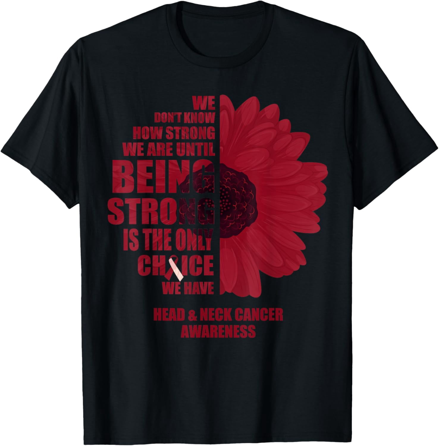 Oral Head & Neck Cancer Being Strong Is The Only Choice T-Shirt ...