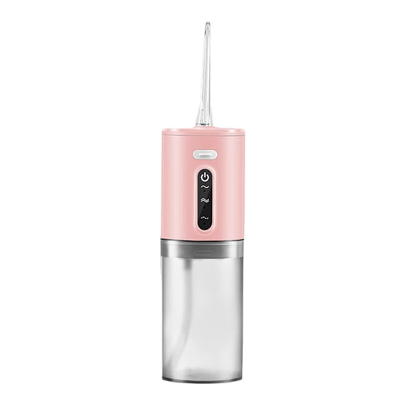 Oral Irrigator 3 Modes Water Flosser Teeth Cleaner - 280ML Rechargeable Portable Dental Flosser for Braces Plaque Removal - Powerful Battery Travel Home Use with 2 Nozzles