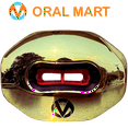thumbnail image 1 of Oral Mart Breathable Football Mouth Guard with Detachable Strap, Gold, 1 of 6