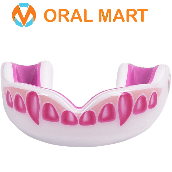 Oral Mart Youth Vampire Fangs Mouth Guard for Kids - Pink, Unisex, Teen