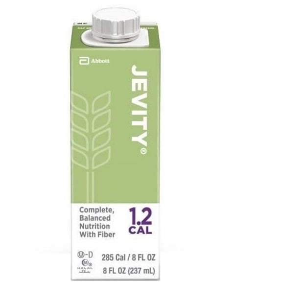 Oral Supplement Jevity 1.2 Cal with Fiber Unflavored 8 oz Recloseable Tetra Carton Ready to Use - 1 ea (Pack of 4)