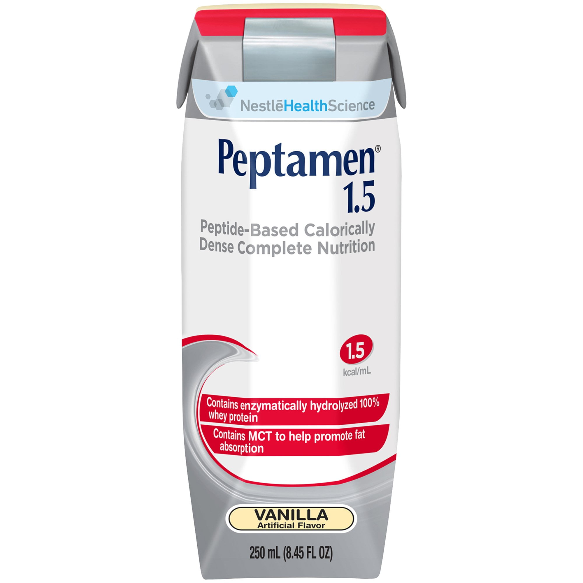 Oral Supplement / Tube Feeding Formula Peptamen 1.5 Vanilla 250 mL (1 Each)